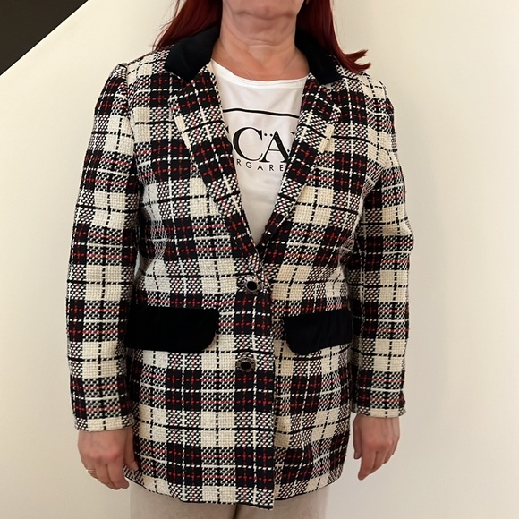 Vintage Handmade plaid Suit combo size M - Picture 10 of 12